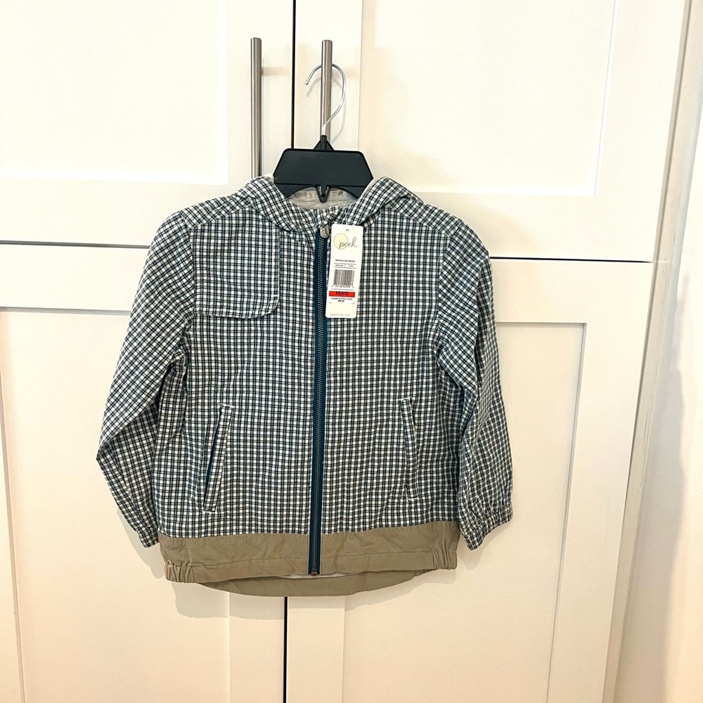 NEW! Peek Aren’t you Curious Toddler boys jacket. Size 4/5